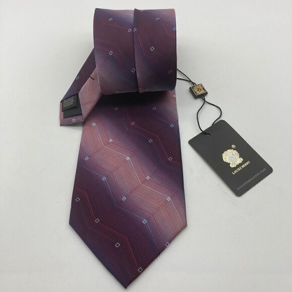 NWT Louies Berry Men’s Tie Multicolor Italy Styled - Picture 1 of 8